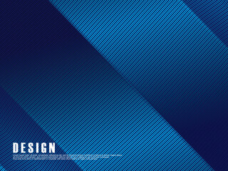 Premium background design with diagonal dark blue stripes pattern. Vector horizontal template for digital lux business banner, contemporary formal invitation, luxury voucher, prestigious gift certific