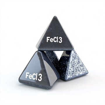 3D Render of Iron Chloride (FeCl3)