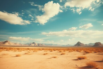 Beautiful desert landscape outdoors horizon.