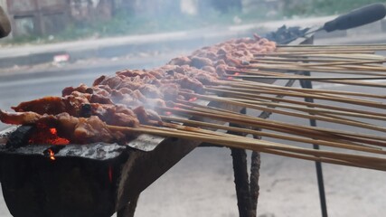 Grill the satay
