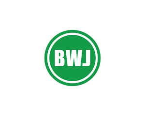 BWJ logo design vector template. BWJ