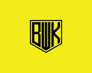 BWK logo design vector template. BWK