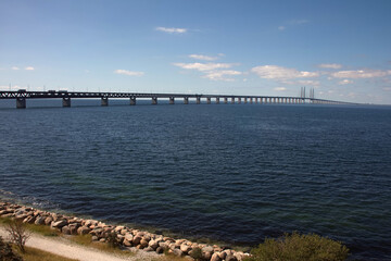 Öresundbrücke bei Schweden und Dänemark