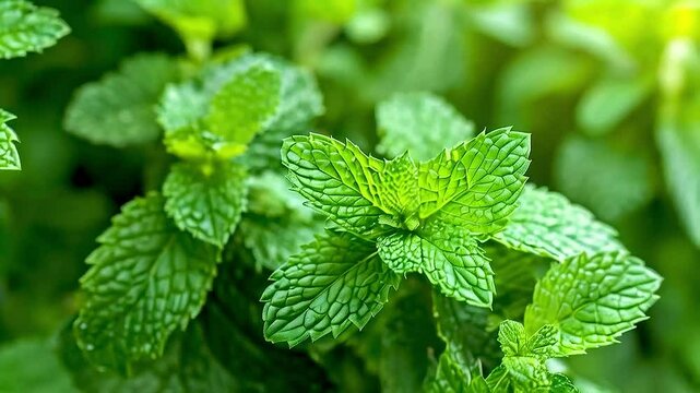 mint  growingmint  growing in  the garden in  the garden