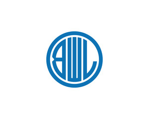 BWL logo design vector template. BWL