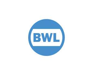 BWL logo design vector template. BWL