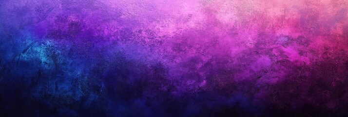 Fototapeta premium Vibrant purple to blue gradient with heavy grain overlay, ideal for modern digital designs
