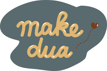 Make dua text sticker