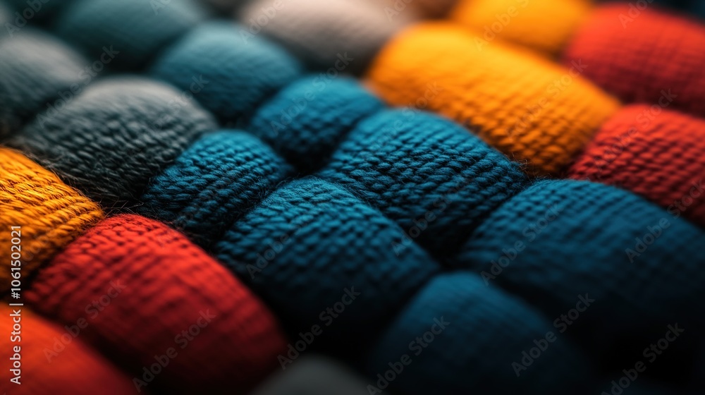 Poster vibrant textured macro close-up of digital pattern