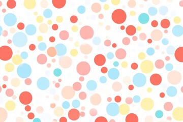 Soft Colored Circles in Minimalist Pattern Design