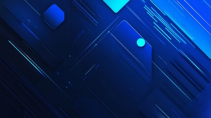 Blue Tech Finance Fintech Background