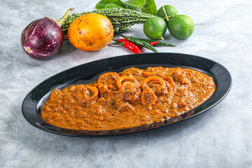 Indian cuisine - Masala with calamari
