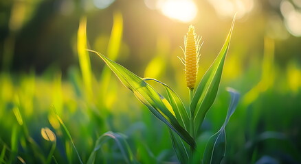 corn sweet isolated on background, Generative AI