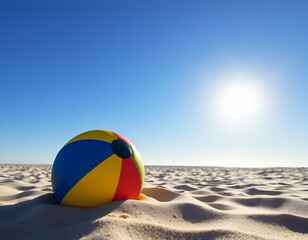 beach ball on the beach