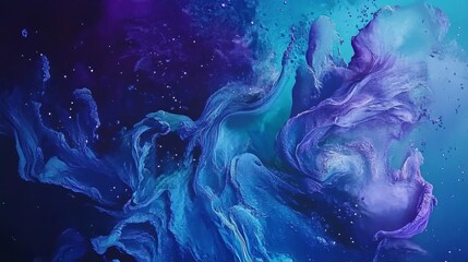 Obraz premium Vivid Fantasy Sky with Starry Night Colors