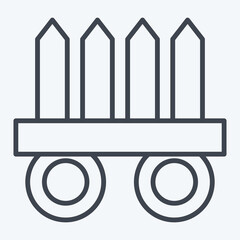 Icon Nekode. related to Ninja symbol. line style. simple illustration