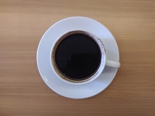 cup of coffee on table