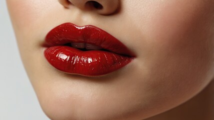 Obraz premium close up lips of woman