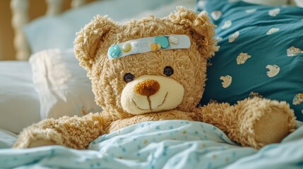 sick with a headache, seasonal influenza, allergic, high fever and influenza, resting, virus, coronavirus, feel illness, respiratory, cold and flu, exhaustion, infection, unwell, generate by AI.