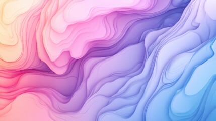 Obraz premium Abstract Wavy Background with Pastel Colors