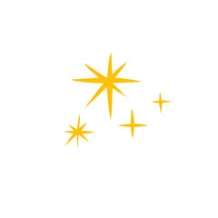 doodles of stars and star sparkles