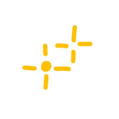 doodles of stars and star sparkles