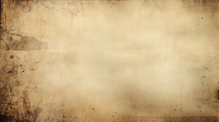 Naklejka premium Vintage Beige Paper Texture with Worn Details