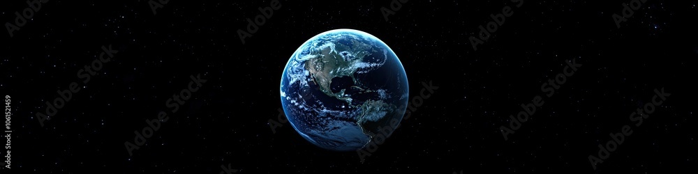 Poster global network and data connection concept. world connections on planet earth at night. earth in out