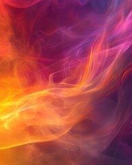 Fototapeta premium Colorful abstract smoke pattern with vibrant swirling hues.