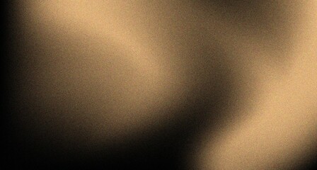 Abstract golden brown black grainy color gradient background, noise texture effect background