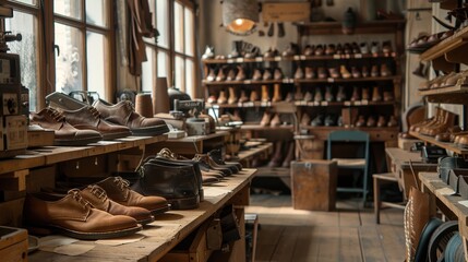 Artisan Shoemaking Workshop: Traditional Leather Craftsmanship and Handcrafted Footwear Design