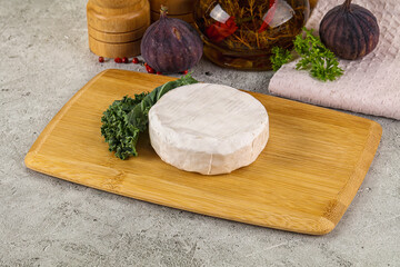 Gourmet round creamy Camembert cheese