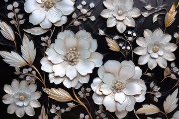 Flower theme backgrounds pattern jewelry.