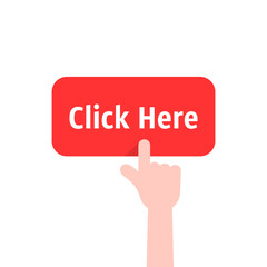 hand click on red button like register here
