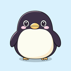 cute Cartoon Penguin, Cute Penguin Vector, Cute Penguin Clipart