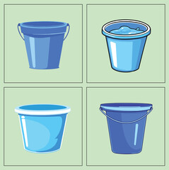 Different Types of Buckets Illustration
