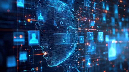 Naklejka premium Customer data platforms (CDPs) unifying customer data