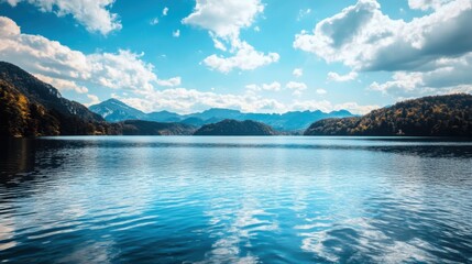 Obraz premium Data lakes storing unstructured data for large-scale