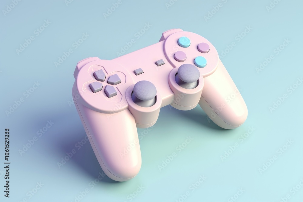 Poster videogame controller joystick electronics technology.