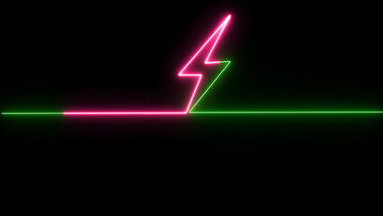 Charging icon, power icon and battery charging electronic technology icon 