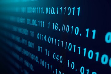 Obraz premium Binary World Complexity Unveils Mesmerizing Intricacies Of Technological Blueprint In Cybersecurity