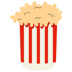 Popcorn Bucket Illustration