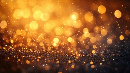 Soft and elegant golden bokeh background with blurred orbs of light in gold, beige, and cream. The abstract design creates a luxurious and calming atmosphere