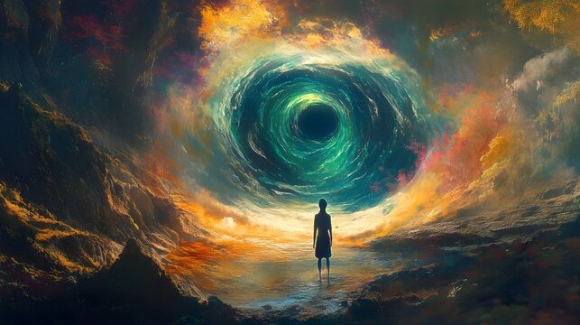 Mesmerizing Vortex of Psychic Consciousness Emerging from the Ethereal Noosphere