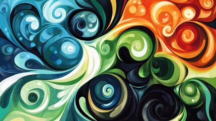 Abstract swirling background illustration