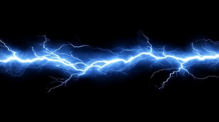 Abstract Electric Lightning Bolt Energy Spark Background