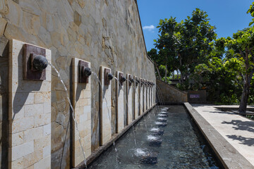 バリ島旅行　5つ星ホテル、コンラッドバリの庭の風景④