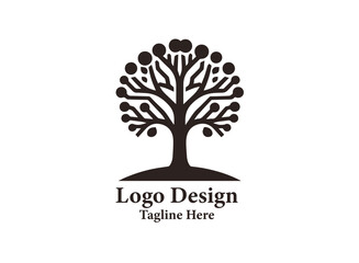 Minimalist Tree Logo design