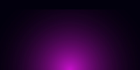 Abstract purple gradient in black background. Gradient background design. Purple background design. Illustration. Vector.