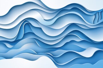 Fototapeta premium Abstract Blue Geometric Background with White Space